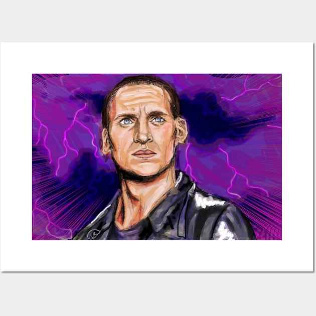 The Ninth Doctor - painting Wall Art by dangerbeforeyou